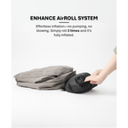 AirRoll Kids Travel Footrest - Fully inflated in just 3 rolls