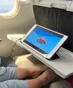 AirRoll Kids Travel Footrest - Fully inflated in just 3 rolls