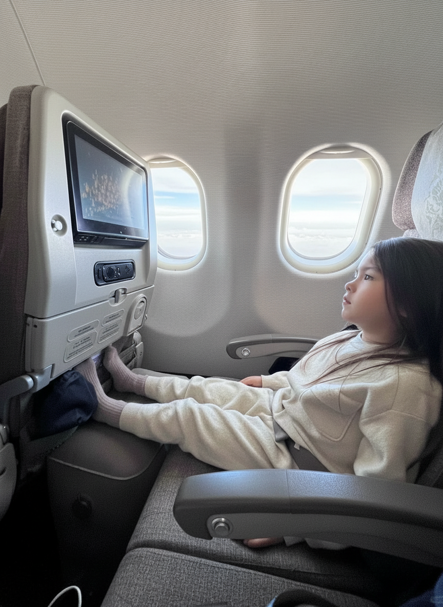 AirRoll Kids Travel Footrest - Fully inflated in just 3 rolls